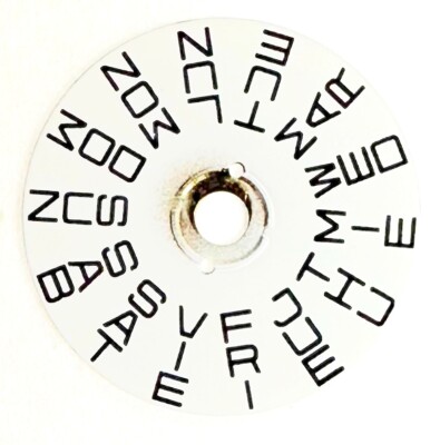 DAY INDICATOR DISC  @ 6 Movement Fit ETA 2824/2836 Watch Part