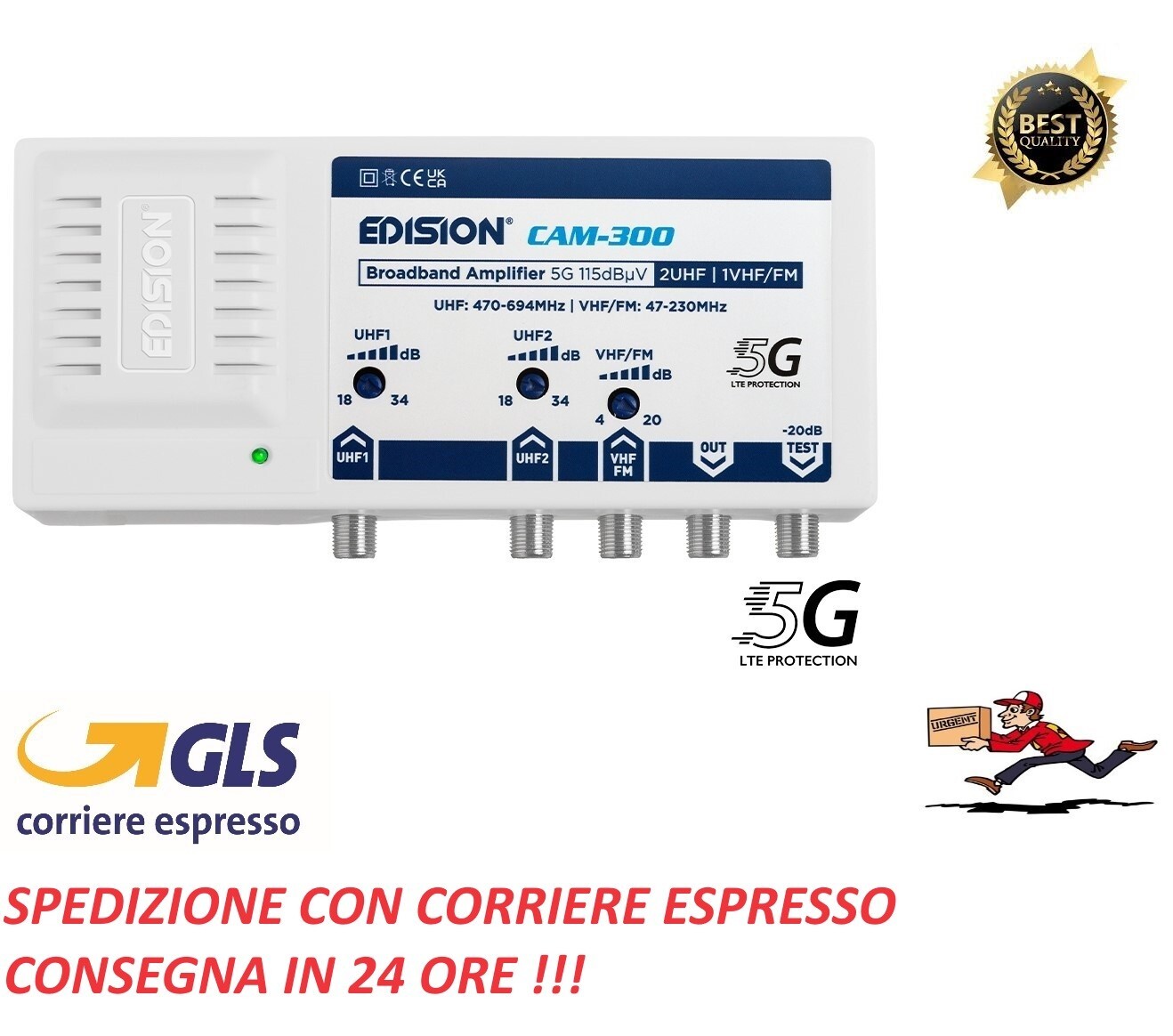 CENTRALINO TV UHF/VHF FM 115DB EDISION OFFERTA LANCIO !!