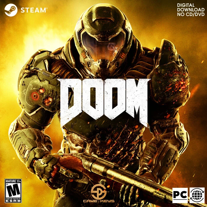 DOOM (2016) Steam Key PC (GLOBAL) Region Free (No CD/DVD) | EBay