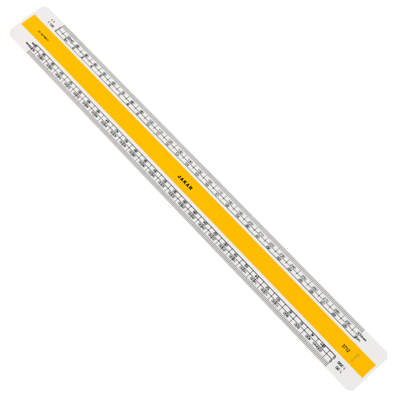 Jakar 12"" Flat Scale Rule