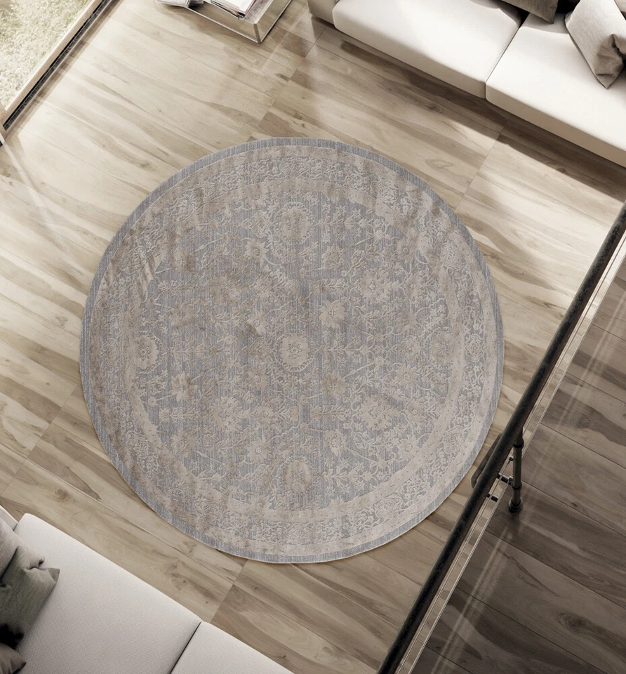 United Weavers Yellow Contemporary Vines Leaves Area Rug Bordered 2601 10291 - Image 2 of 4