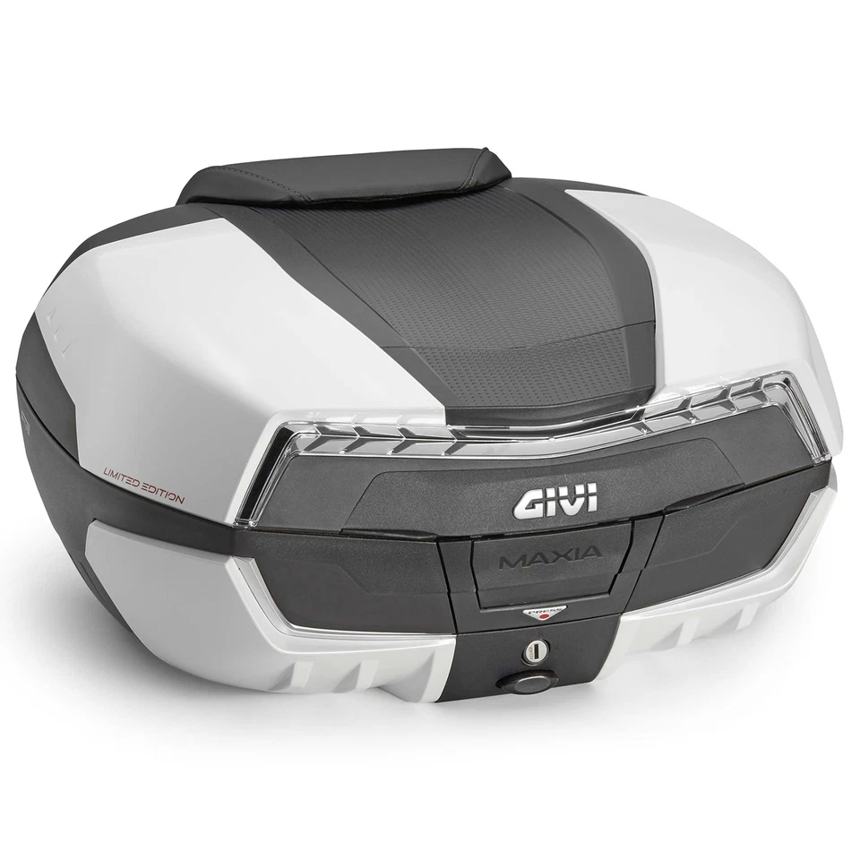 Set Coffre GIVI V58 Maxia 5 Limité Blanc pour Honda Gl Or Wing DCT 1800 201 - Photo 2/4