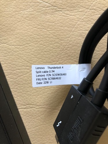 Thinkpad Thunderbolt 4 Workstation Dock 40B00300EU with TB Cable 5C11B64632 - Afbeelding 4 van 4