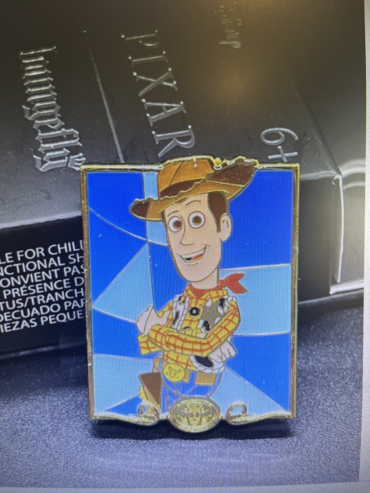 Woody Loungefly Disney Pixar Characters Stained Glass Portrait Blind Box Pin NWT