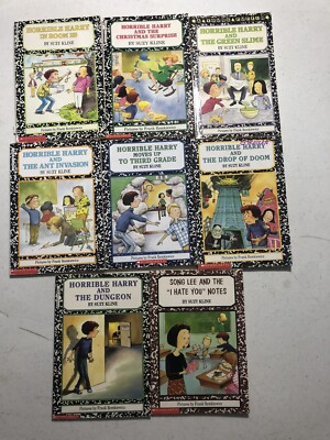 LOT OF 8 HORRIBLE HARRY PAPERBACK BOOKS BY SUZY KLINE FREE SHIPPING