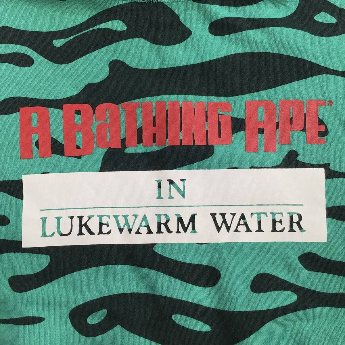 BAPE Green fish full zip hoodie a bathing ape NIGO Size M