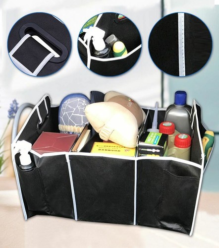 Maletero Organizador de Carga Plegable Plegable Caja de Almacenamiento Camión Coche Auto SUV Bolsa de Contenedor - Imagen 3 de 10