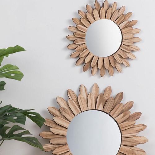 Rustic Vanity Mirror 12inch Wall Mirror Aesthetic Mirror Bathroom - Picture 3 of 11