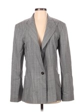 Faconnable Women Gray Wool Blazer 40 Italian