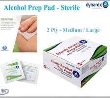 200- 2000/Case MEDIUM ALCOHOL PREP PADS #1113 SWABS WIPES 200 BRAND NEW ! #1113