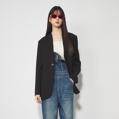 Womens THE ROW Spring Loose Lapel Front Shoulder Long Sleeves Jacket Top Suit