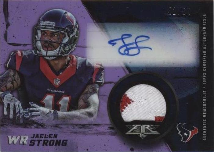 2015 Topps Fire Jaelen Strong #FRAP-JS - 1 of 2