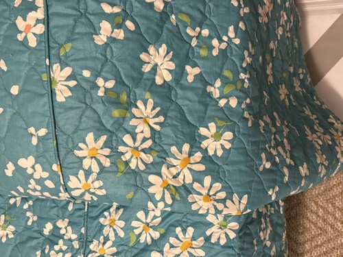 Trapuntino copriletto completo vintage Nettle Creek ricamato mod MCM floreale 98"x110" - Foto 6 di 11