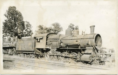 6E161 RPPC 1932/40s FS&W FORT SMITH & WESTERN RAILROAD ENGINE #33 FORT SMITH AR