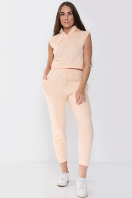 Tuta Donna Estiva 2 Pezzi - Top Slim Fit E Pantaloni Lunghi Con Tasche - Foto 4