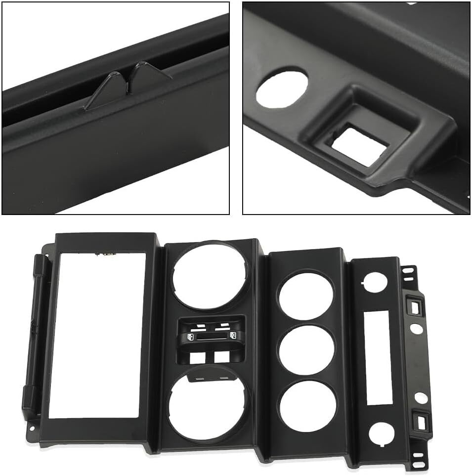 07-10 Jeep Wrangler Dash Board Instrument Panel Dash Center Bezel Trim ...