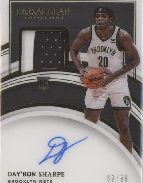 2021-22 Panini Immaculate Collection - Day'Ron Sharpe #119 - 1 of 2