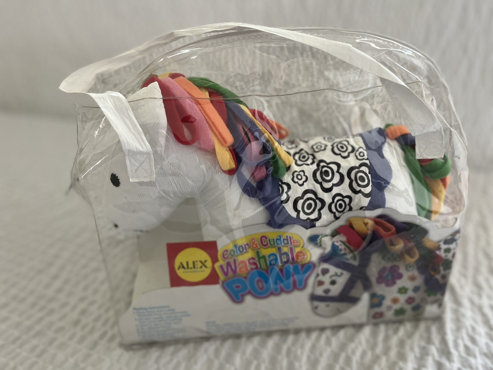 Alex COLOR & CUDDLE WASHABLE PONY New With Four Washable Mar