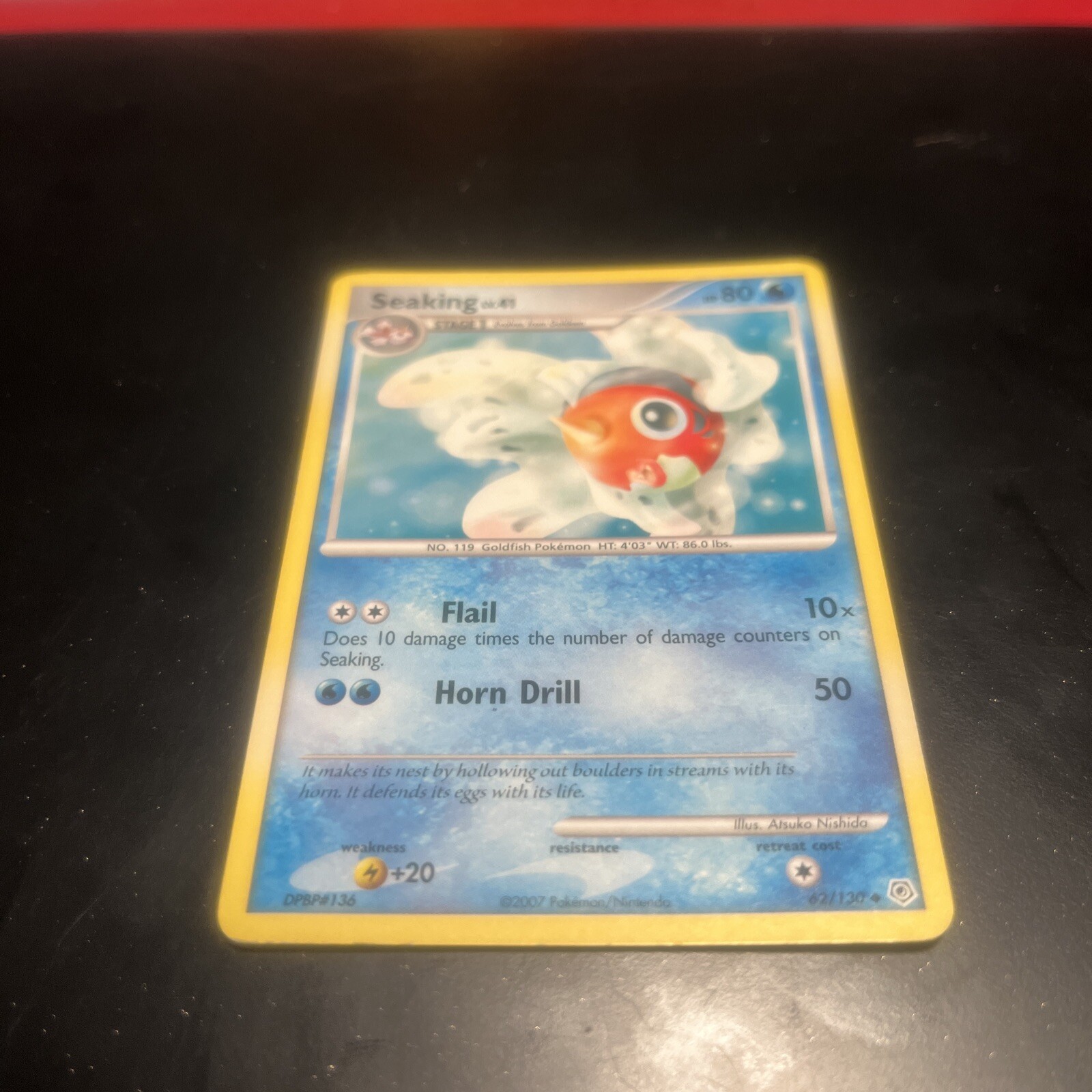 Seaking- 62/130 - Pokémon TCG Diamond & Pearl Nintendo Trading Card 2007