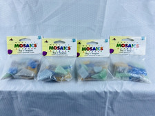 Lot of 4 Brand New Make It "Mosaics Bag O  Seaglass" Approx 25 Piece each 67371