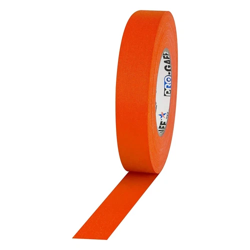 Pro Tapes Neon Pro Gaffer Tape Fluorescent Orange  1" x 50 yds.