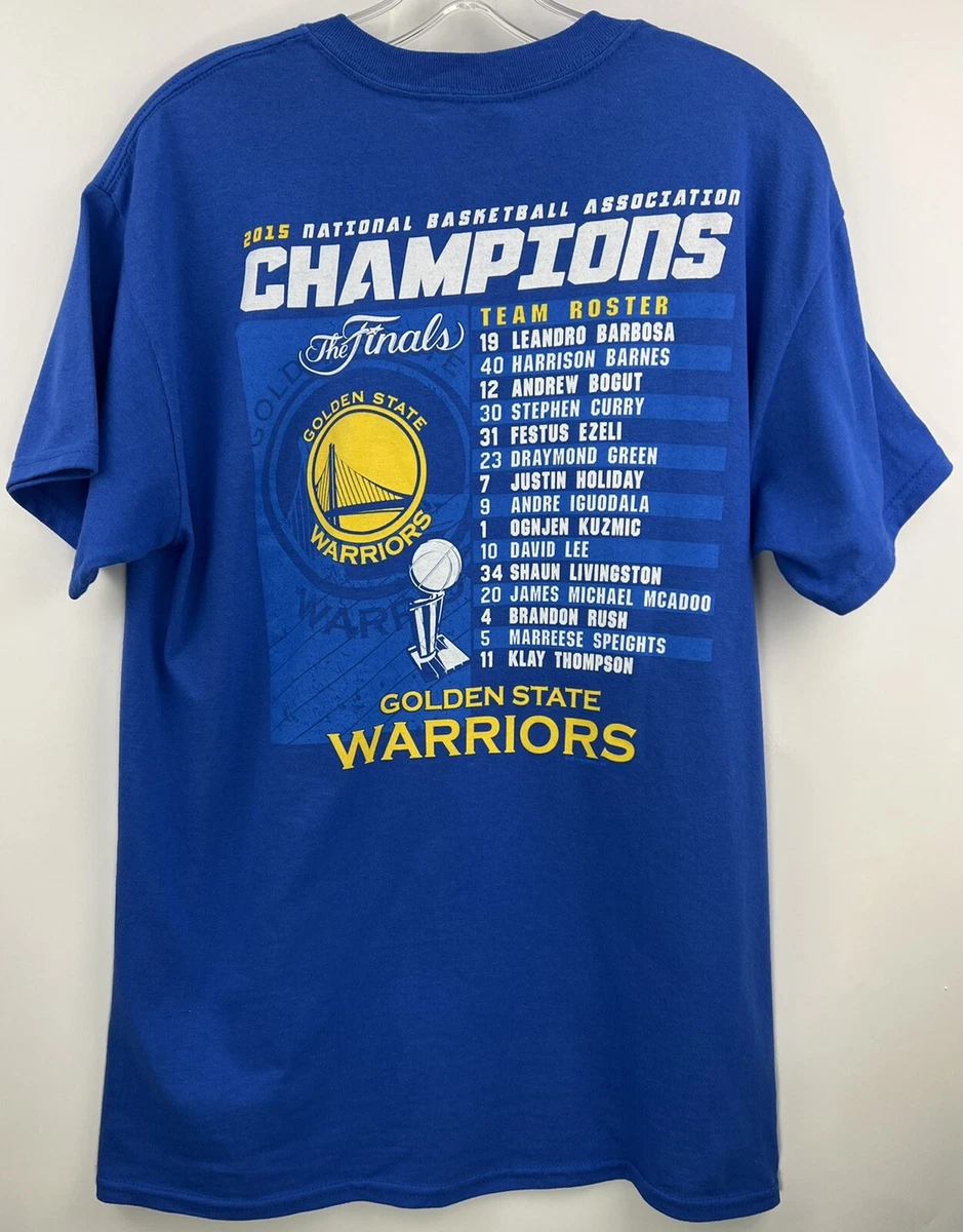 Golden State Warriors NBA Finals Champions 2015 Blue Gildan T