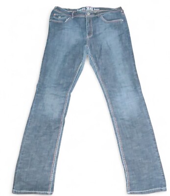 Ladies SoHo Babe Love Life Blue Denim Stretch Jeans Size 15