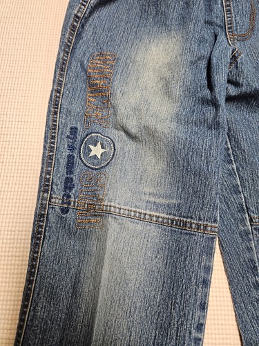 Unbranded Stretch Blue Denim Pants Elastic Waist size 14/16 - Picture 3 of 5