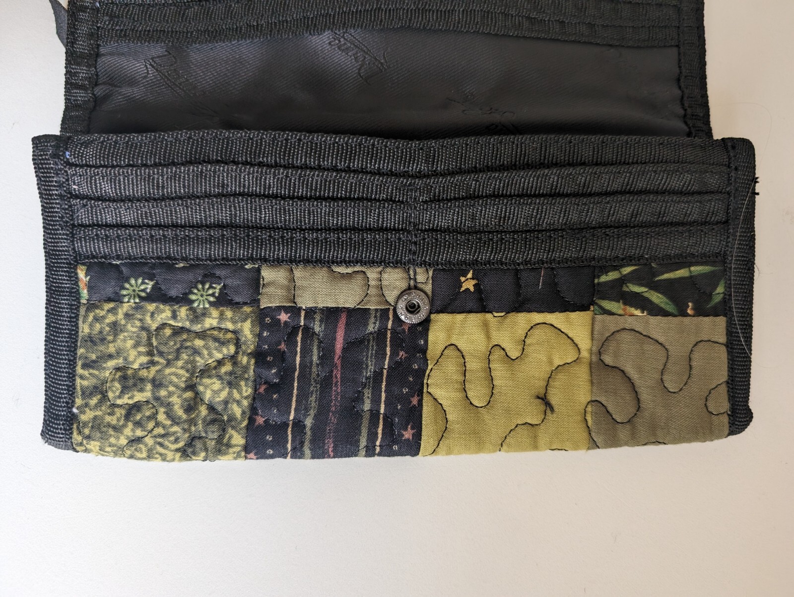 Donna Sharp Quilted Fabric Patchwork Wallet Green… - image 10