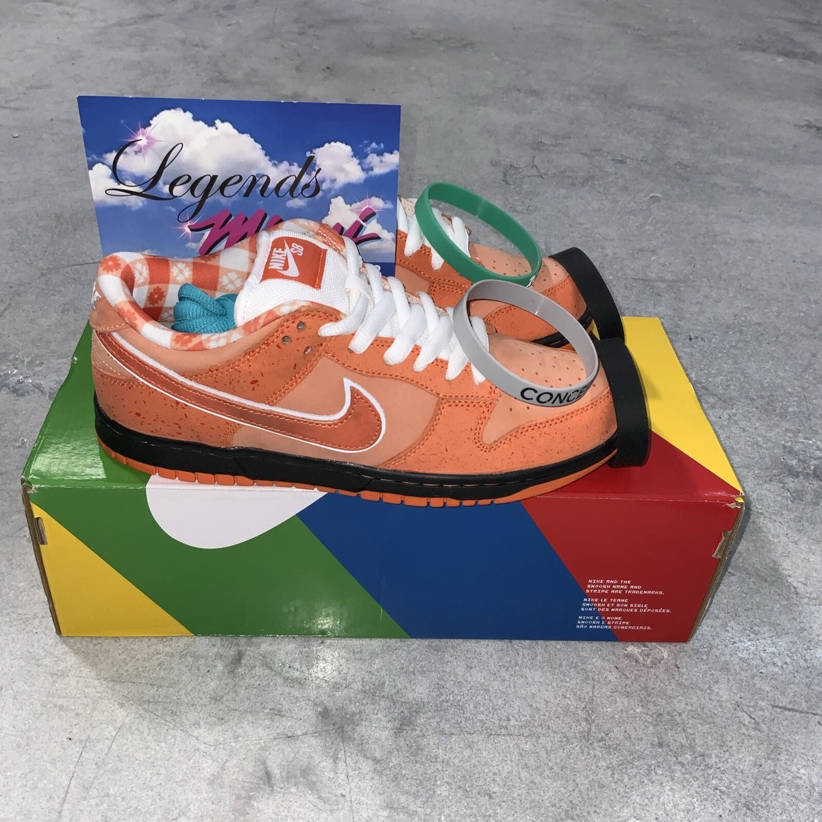 Nike SB Dunk Low Concepts Orange Lobster (Special Box) Size Nike SB Dunk Low Concepts Orange Lobster (Special Box) Size