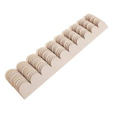 12Pcs Unfinished Wood Scalloped Edge Moulding for Decorative DIY Frames