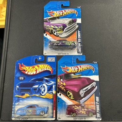 Hot Wheels Tail Dragger,  56 Ford F-100, & Custom  53 Chevy All New In Blisters