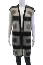 Rick Owens Womens Printed Deep V-neck Dylan Tank Top Black Combo Size Medium