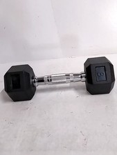 Mancuerna Troy cubierta de goma de 12 lados - 8 lb. - Se vende como mancuerna individual
