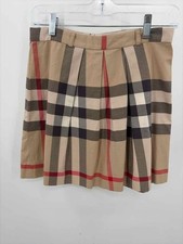 Pre-Owned Burberry Tan Child Size 14Y Plaid Girl's Skirt