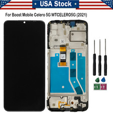 For Boost Mobile Celero 5G WTCELERO5G LCD Display Touch Screen Digitizer w/Frame