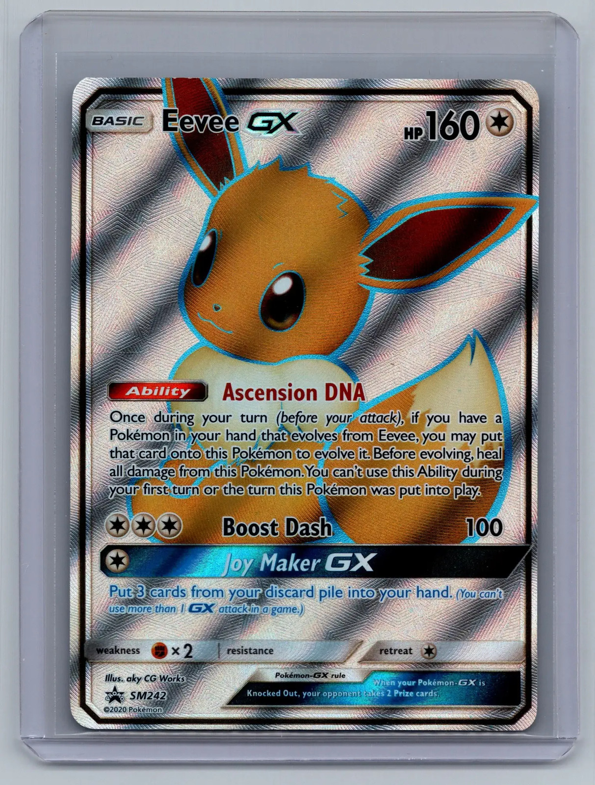 Sm-P: Sun & Moon Promos Eevee GX Full Art #SM242