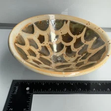 Unique Handmade Ceramic Bowl Decorative Serving Dish Earth Tones