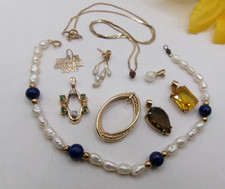 14 GRAMS~VINTAGE & NOW~14k GOLD JEWELRY LOT~GENUINE GEMS~YELLOW GOLD
