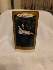 Hallmark Keepsake Space Shuttle Stringer Light Magic Ornament Christmas 1995