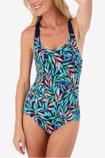 Lands' End Women's 70 Racerback One Piece Swimsuit size 16
