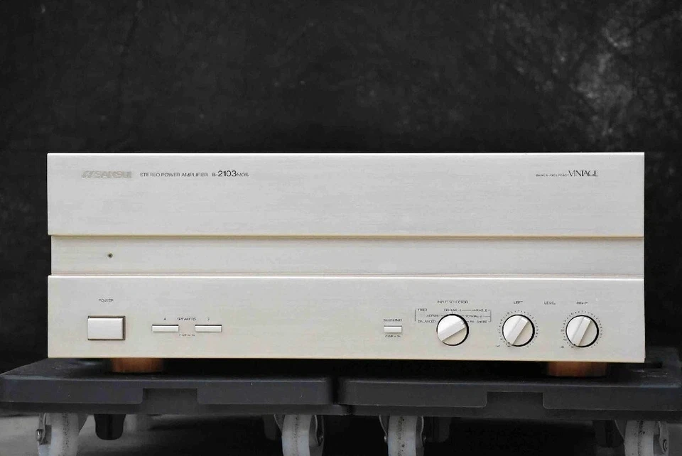 Used Sansui B-2103 Mos Beautiful Power Amplifier Tested power and sound AC 100V - Image 2 of 4