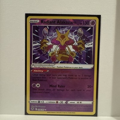 Pokémon TCG - Radiant Alakazam 059/195 - Silver Tempest - Holo - NM