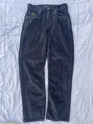 QUICKSILVER Men s Pants Size 29 Landers Corduroy Relaxed Straight Fit Phantom