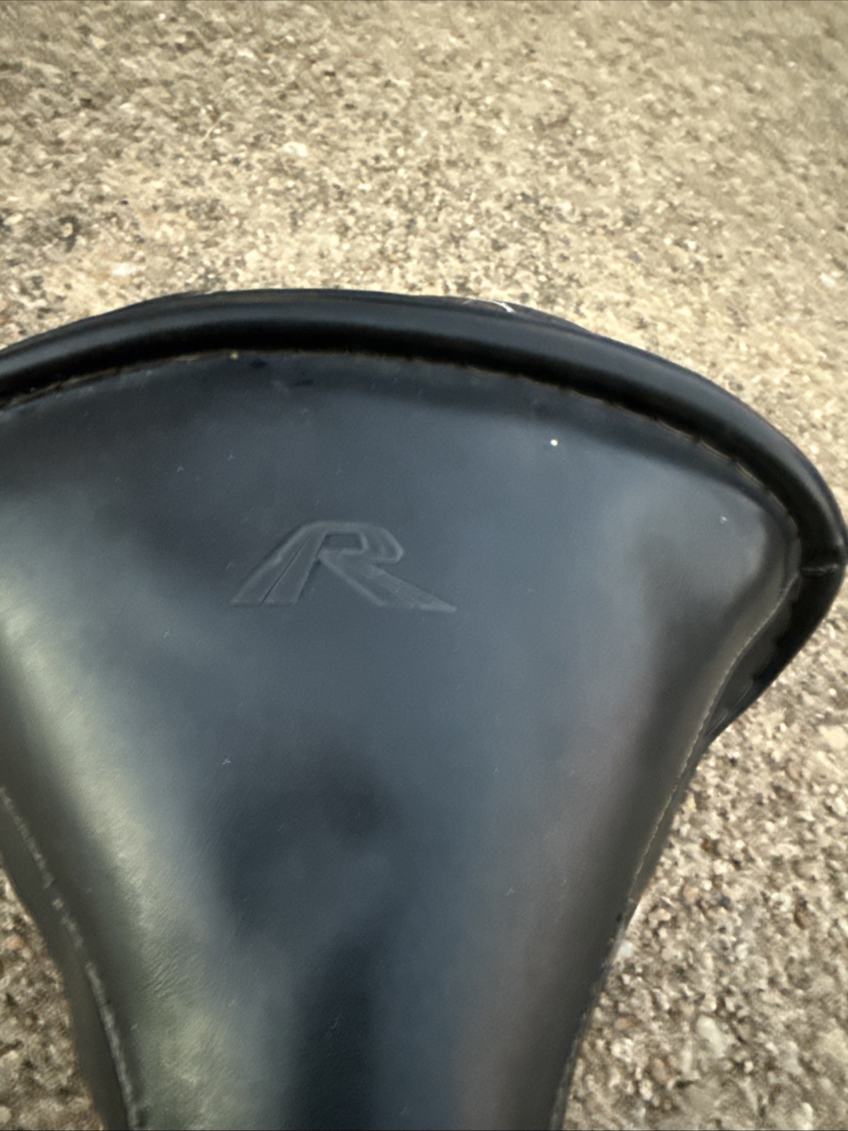 Vintage BIKE BICYCLE  SEAT Black Leather Rampar  SPRING SHOCKS  10x8”