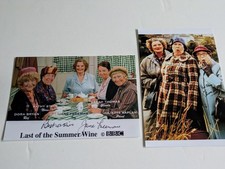 LAST OF THE SUMMER WINE SIGNED PRE-PRINT PHOTO IVY + NORA BATTY + EDIE