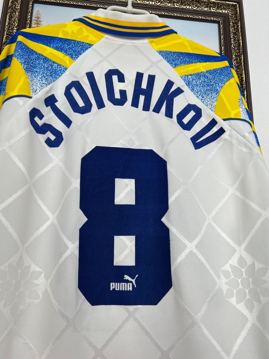 Parma Away football shirt 1996 Soccer #8 Stoichkov Long Sleeve
