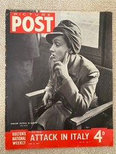 Picture Post 10th June 1944 Marlene Dietrich / Jean Gabin