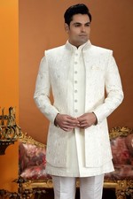 3 Pc Indian Mens Designer Wedding Bollywood Wear Traditional Indo Western Dress