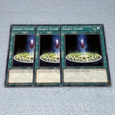 Yugioh Sage's Stone 1st Ed 3 Card Playset NM Speed Duel SS01